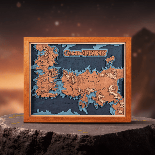 GAME OF THRONES™ 3D WOOD MAP - ZeWood