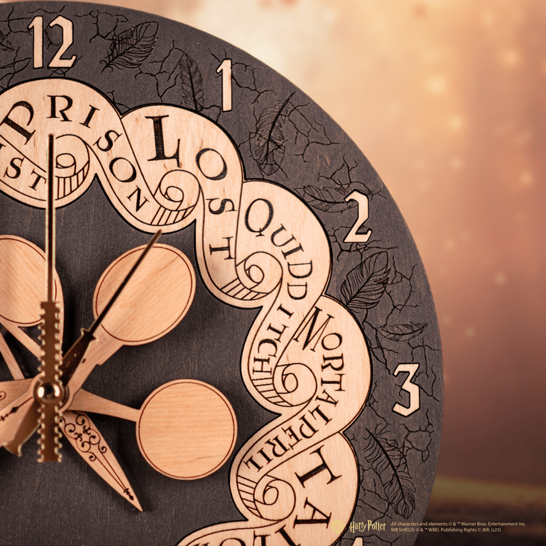 WEASLEY FAMILY™ ROUND 3D WOOD CLOCK - ZeWood