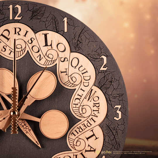 WEASLEY FAMILY™ ROUND 3D WOOD CLOCK - ZeWood
