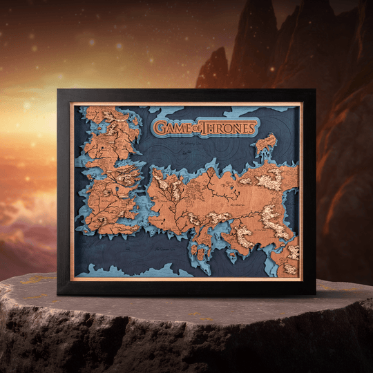 GAME OF THRONES™ 3D WOOD MAP - ZeWood