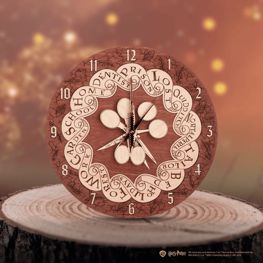 WEASLEY FAMILY™ ROUND 3D WOOD CLOCK - ZeWood