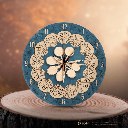 WEASLEY FAMILY™ ROUND 3D WOOD CLOCK - ZeWood