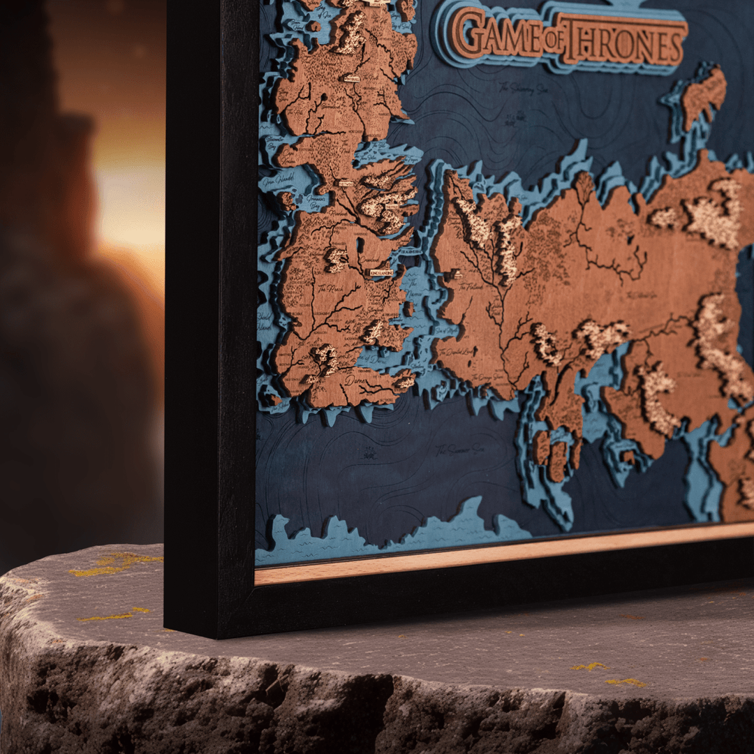 GAME OF THRONES™ 3D WOOD MAP - ZeWood