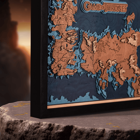 GAME OF THRONES™ 3D WOOD MAP - ZeWood