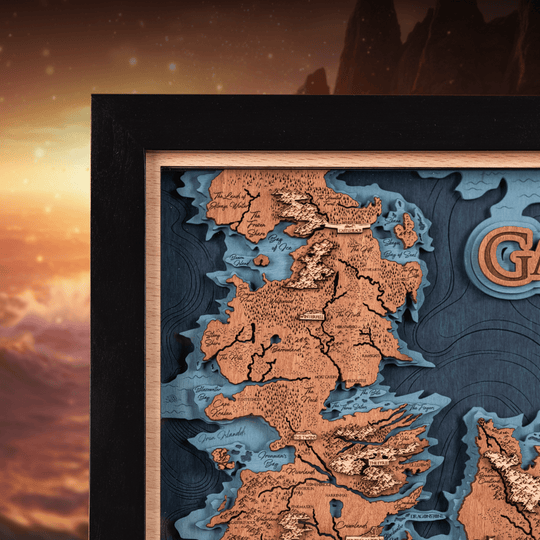 GAME OF THRONES™ 3D WOOD MAP - ZeWood