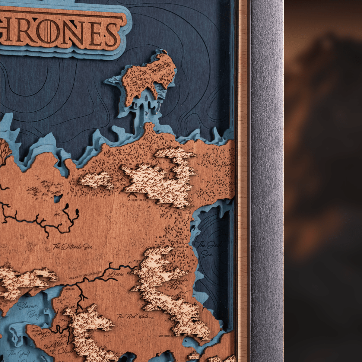 GAME OF THRONES™ 3D WOOD MAP - ZeWood