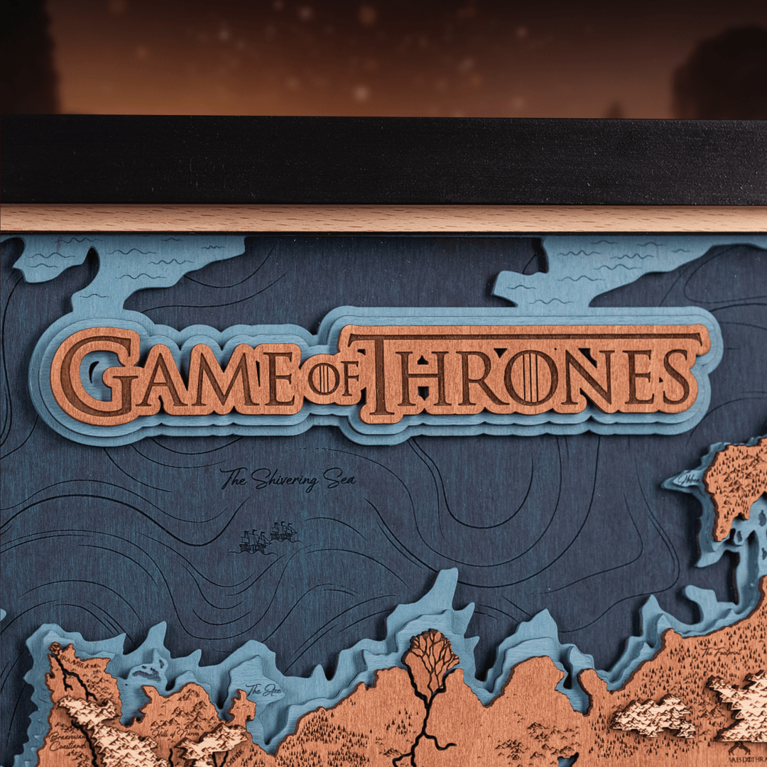 GAME OF THRONES™ 3D WOOD MAP - ZeWood