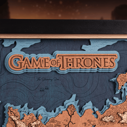GAME OF THRONES™ 3D WOOD MAP - ZeWood