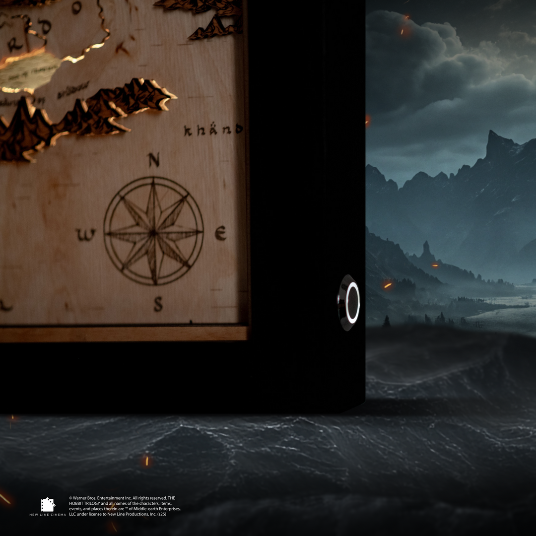 МАПА СЕРЕДЗЕМ‘Я З LED ПІДСВІТКОЮ - ВОЛОДАР ПЕРСНІВ - ГОБІТ