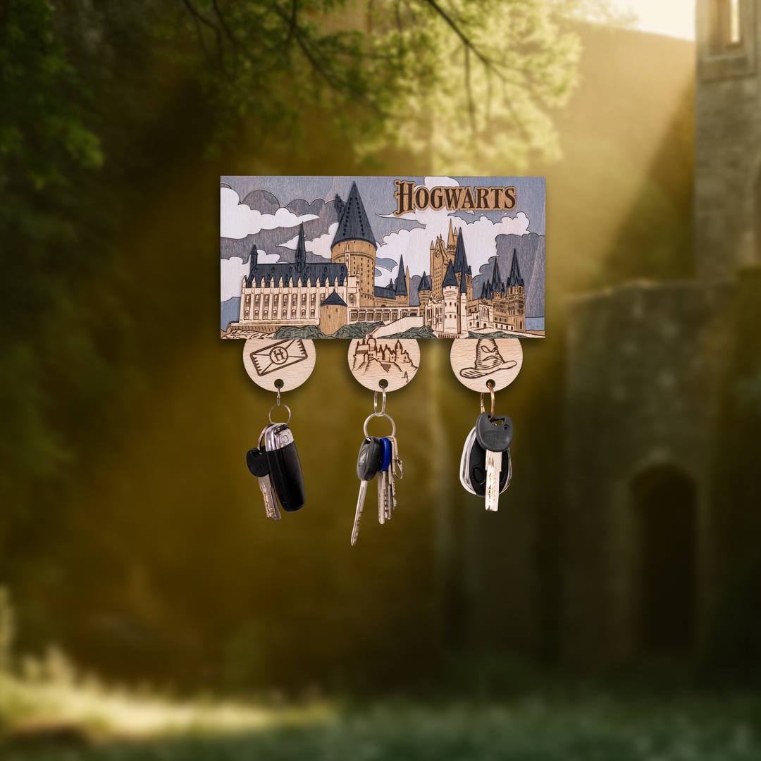 ГОҐВОРТС™ 3D КЛЮЧНИЦЯ З БРЕЛКАМИ - ГАРРІ ПОТТЕР