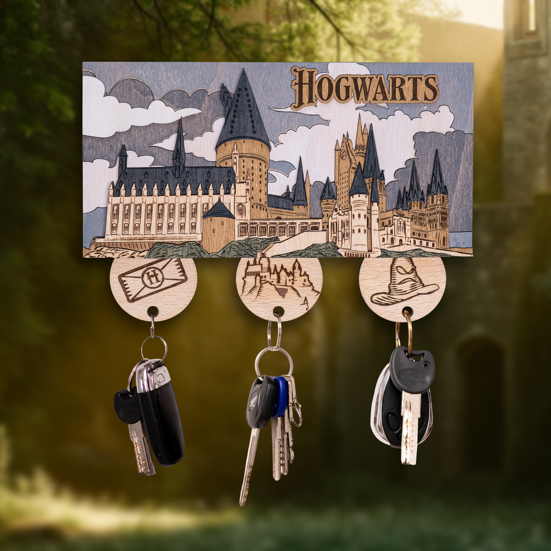 ГОҐВОРТС™ 3D КЛЮЧНИЦЯ З БРЕЛКАМИ - ГАРРІ ПОТТЕР