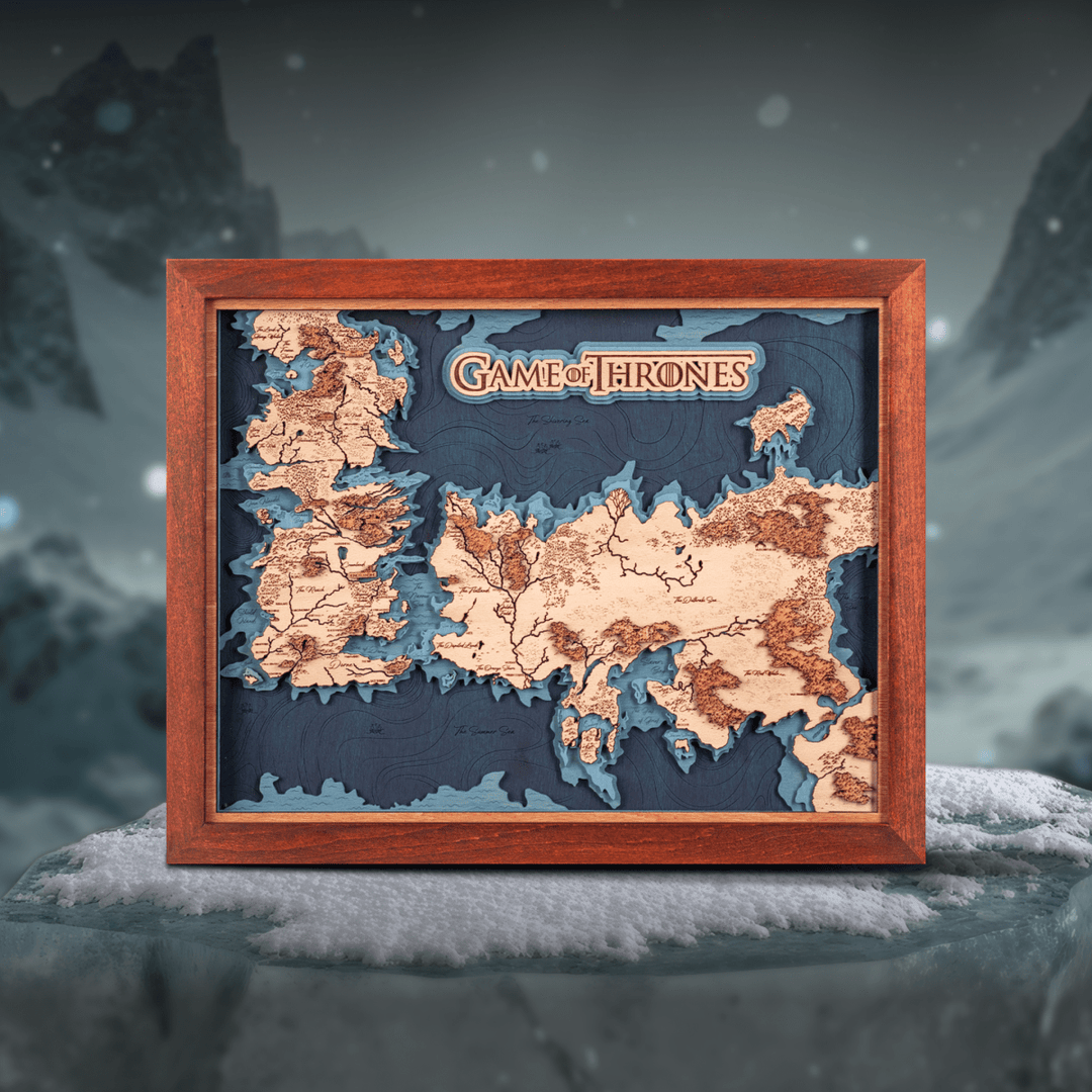 GAME OF THRONES™ 3D WOOD MAP - ZeWood