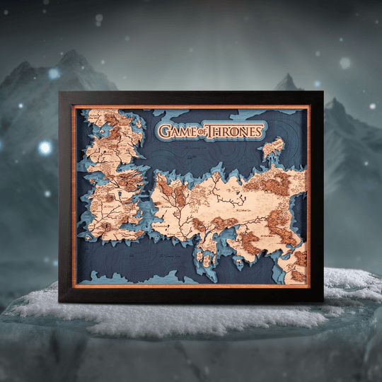 GAME OF THRONES™ 3D WOOD MAP - ZeWood