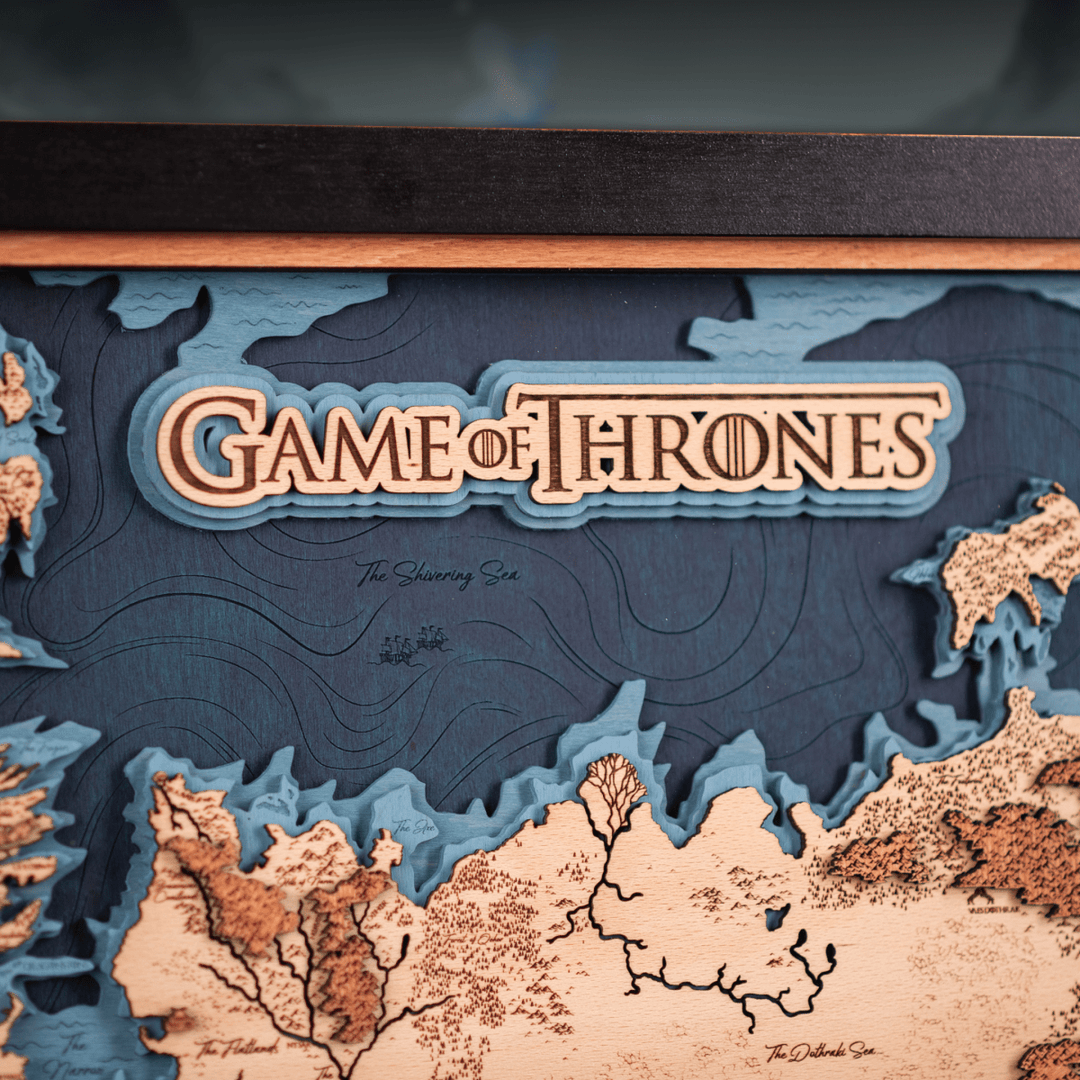 GAME OF THRONES™ 3D WOOD MAP - ZeWood
