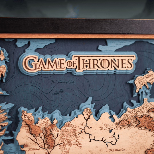 GAME OF THRONES™ 3D WOOD MAP - ZeWood