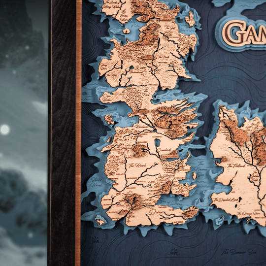 GAME OF THRONES™ 3D WOOD MAP - ZeWood