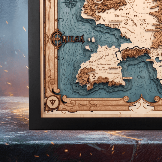 ERILEA 3D WOOD MAP - ZeWood