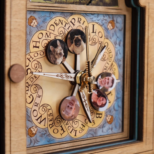 THE WEASLEY™ MAGICAL 3D WOOD CLOCK - ZeWood