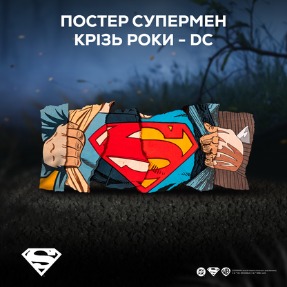 ПОСТЕР СУПЕРМЕН™ КРІЗЬ РОКИ - DC