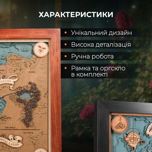 3Д ДЕРЕВ'ЯНА МАПА ПРИФІЇ