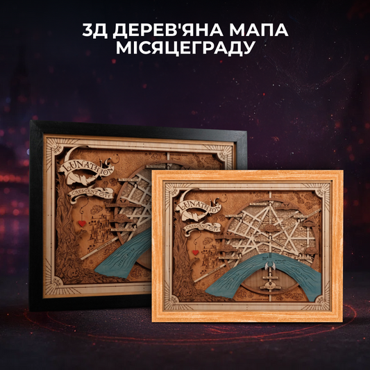 3Д ДЕРЕВ'ЯНА МАПА МІСЯЦЕГРАДУ