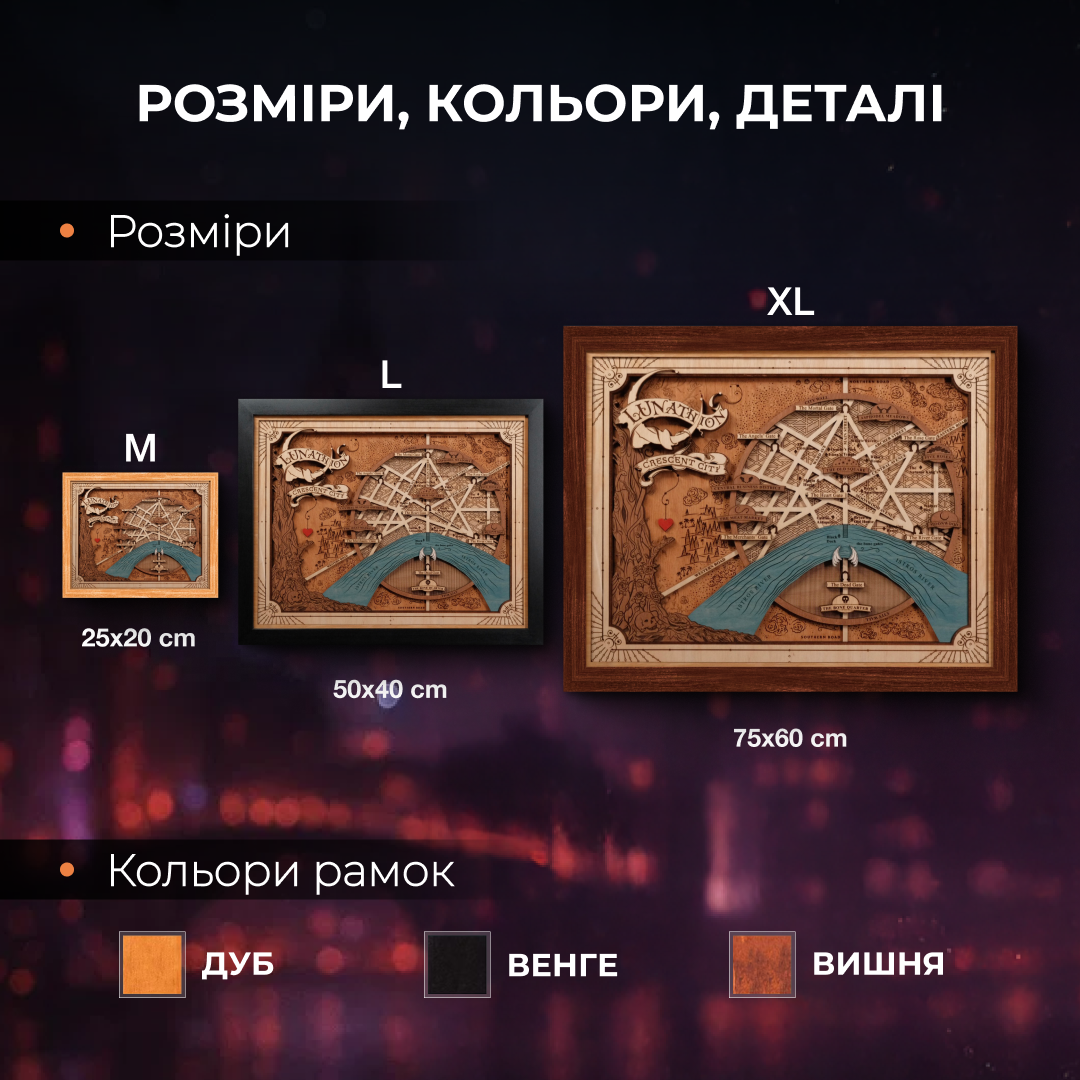 3Д ДЕРЕВ'ЯНА МАПА МІСЯЦЕГРАДУ