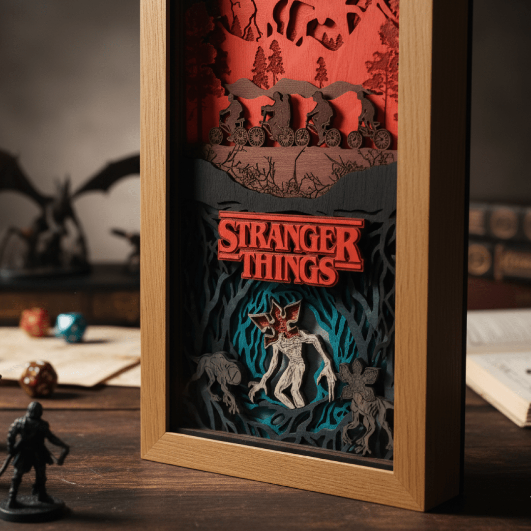 THE UPSIDE DOWN 3D WOOD CLOCK - ZeWood