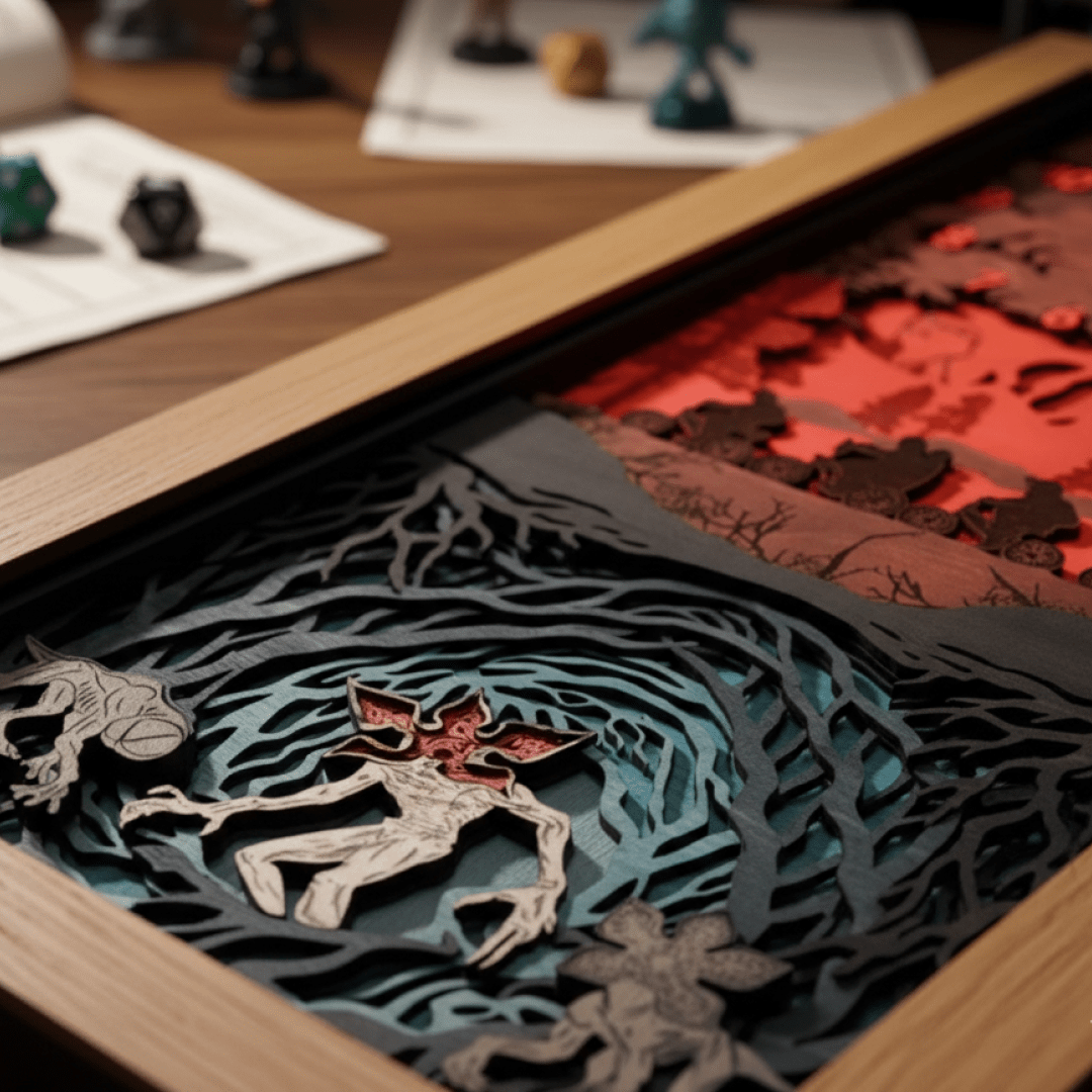THE UPSIDE DOWN 3D WOOD CLOCK - ZeWood