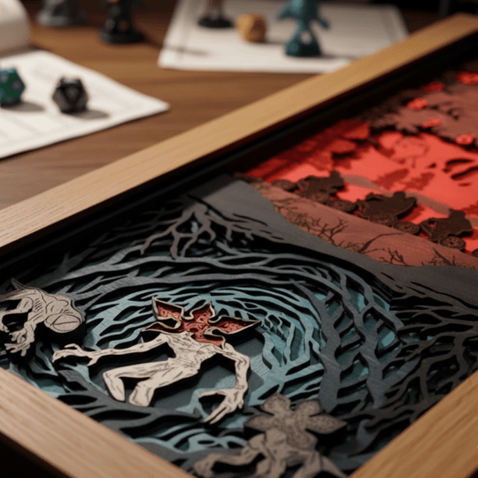 THE UPSIDE DOWN 3D WOOD CLOCK - ZeWood