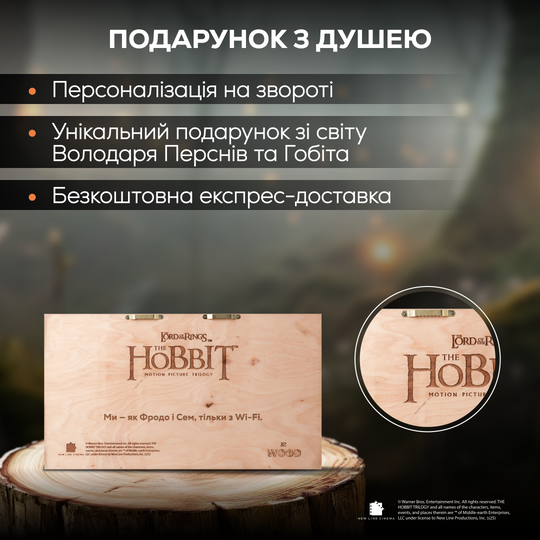 МАПА СЕРЕДЗЕМ‘Я 3D - ВОЛОДАР ПЕРСНІВ -ГОБІТ