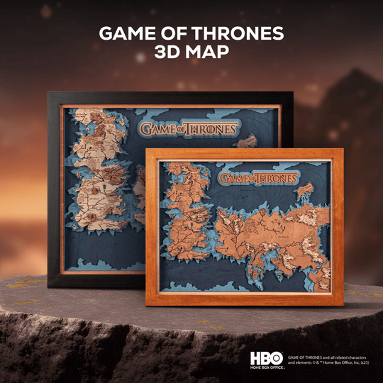 GAME OF THRONES™ 3D WOOD MAP - ZeWood