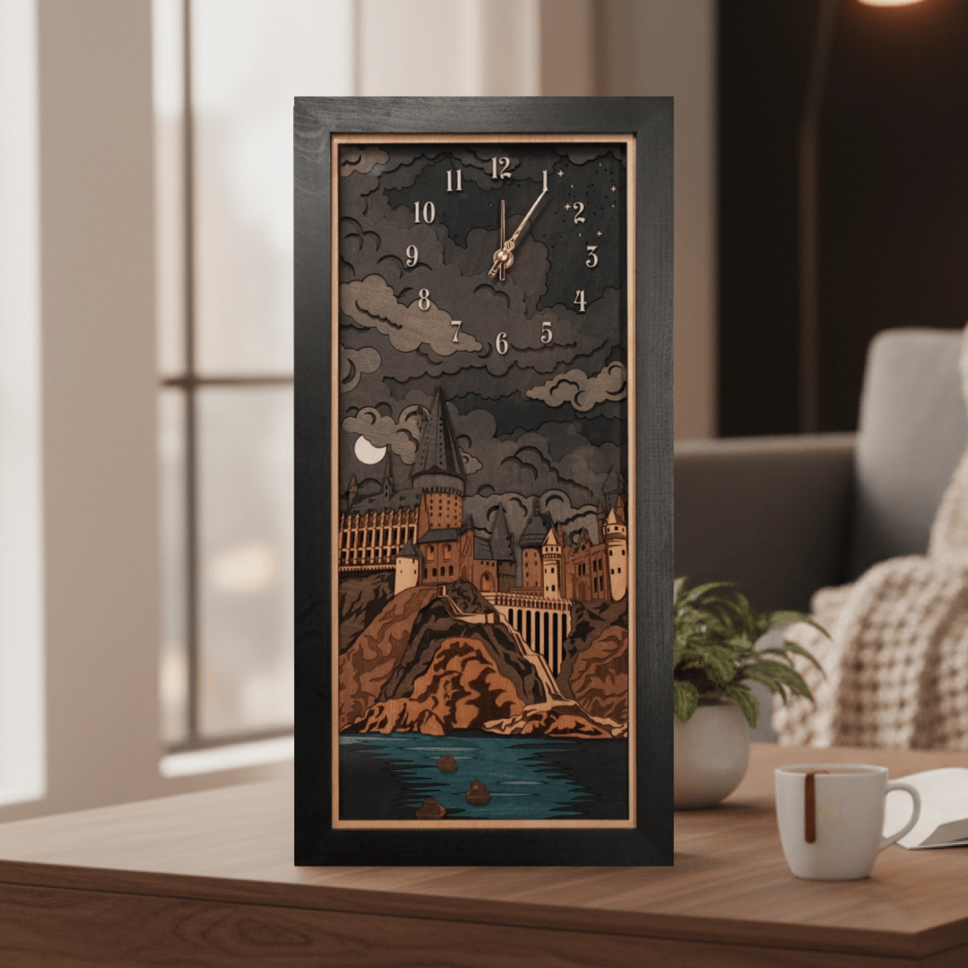 HOGWARTS™ CLOCK 2.0 - MIDNIGHT EDITION - ZeWood
