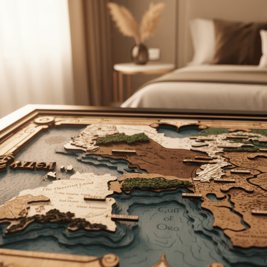 ERILEA 3D WOOD MAP - ZeWood