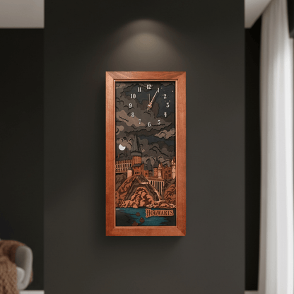 HOGWARTS™ CLOCK 2.0 - MIDNIGHT EDITION - ZeWood