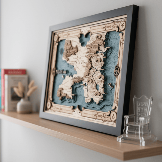 ERILEA 3D WOOD MAP - ZeWood