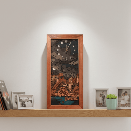 HOGWARTS™ CLOCK 2.0 - MIDNIGHT EDITION - ZeWood