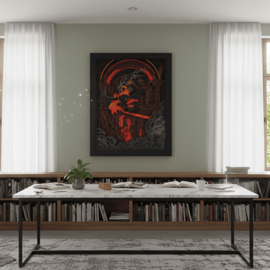 LOTR 3D wooden poster for collectors

