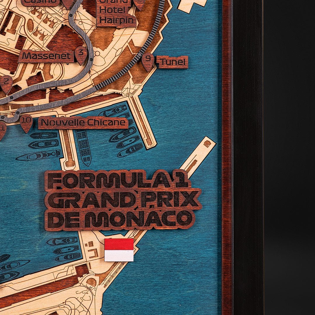 F1 CIRCUIT 3D WOOD MAP - ZeWood