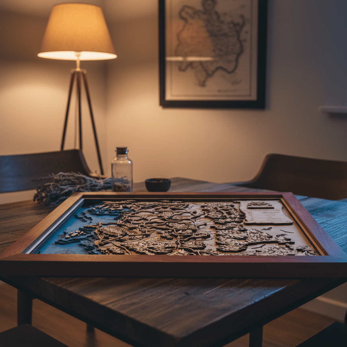 3D WOOD MAP OF THE NORTHERN KINGDOMS - ZeWood